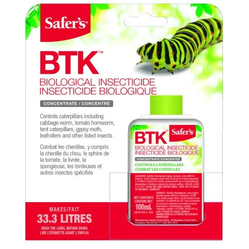 BTK Insecticide biologique Concentré 100 ml
